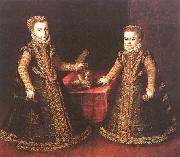Sofonisba Anguissola, Infantas Isabella Clara Eugenia and Catalina Micaela